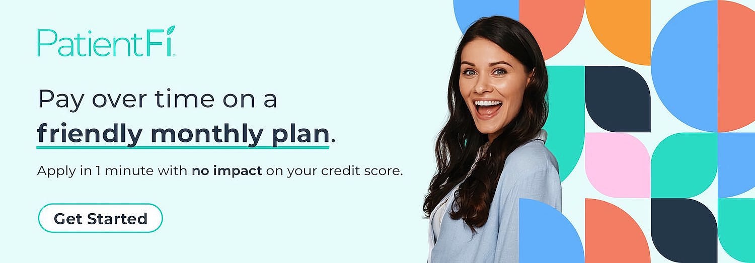 Promotional image for PatientFi monthly payment plan.